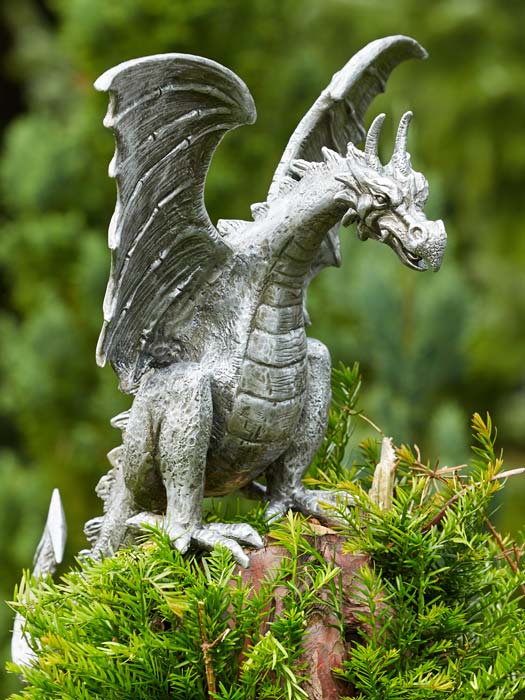 Aluminium-Figur Drache Terrador (Art.Nr. 90166alu)