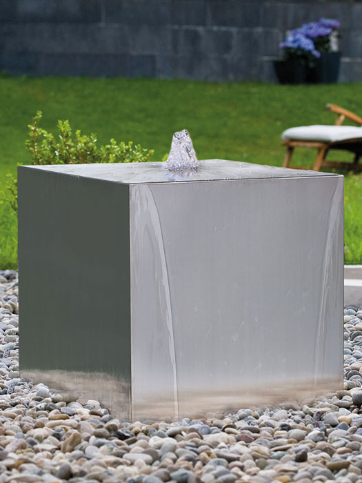 Brunnen mit Edelstahl-Würfel WaterCube von FIAP (Art.Nr. FI2608)